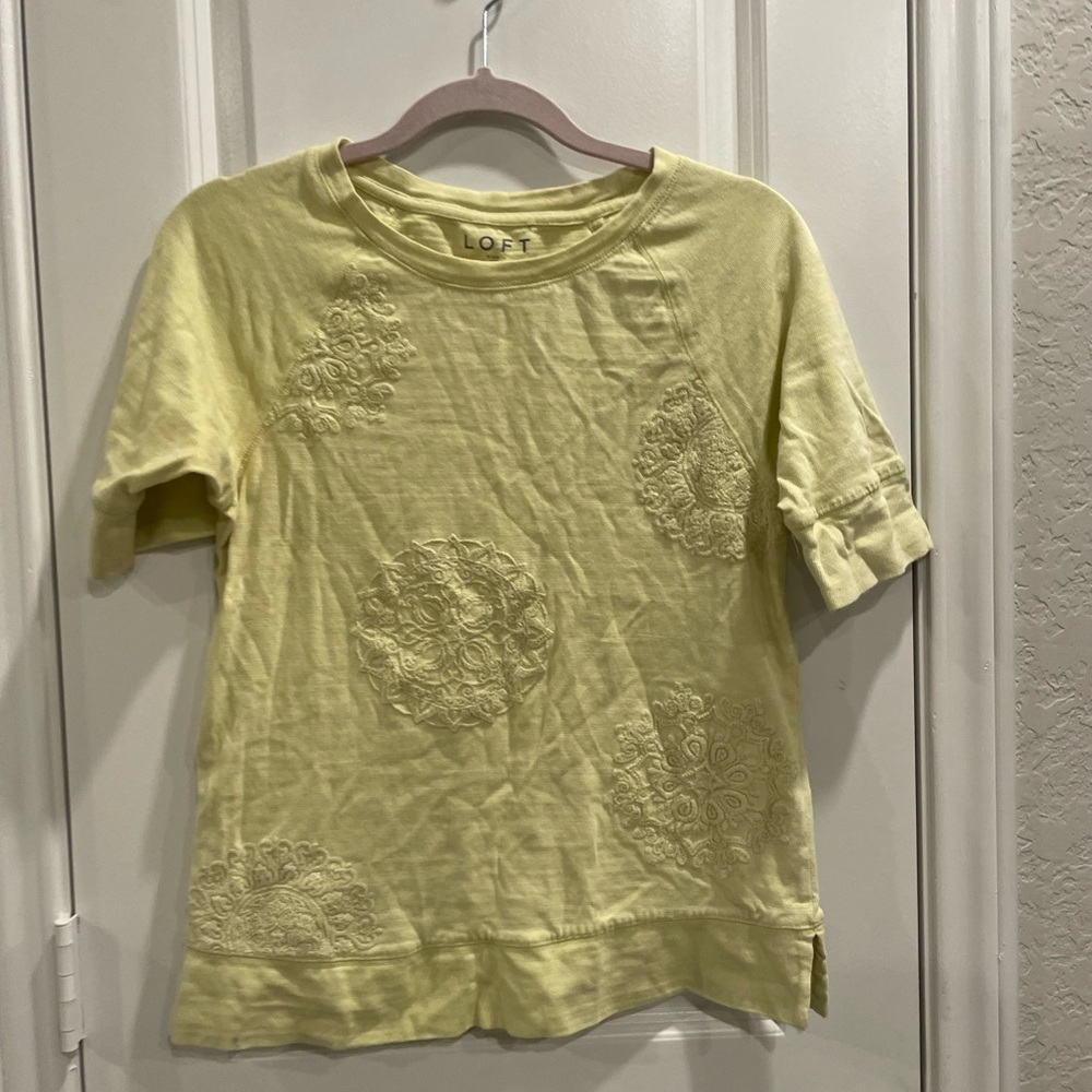 Loft yellow shirt